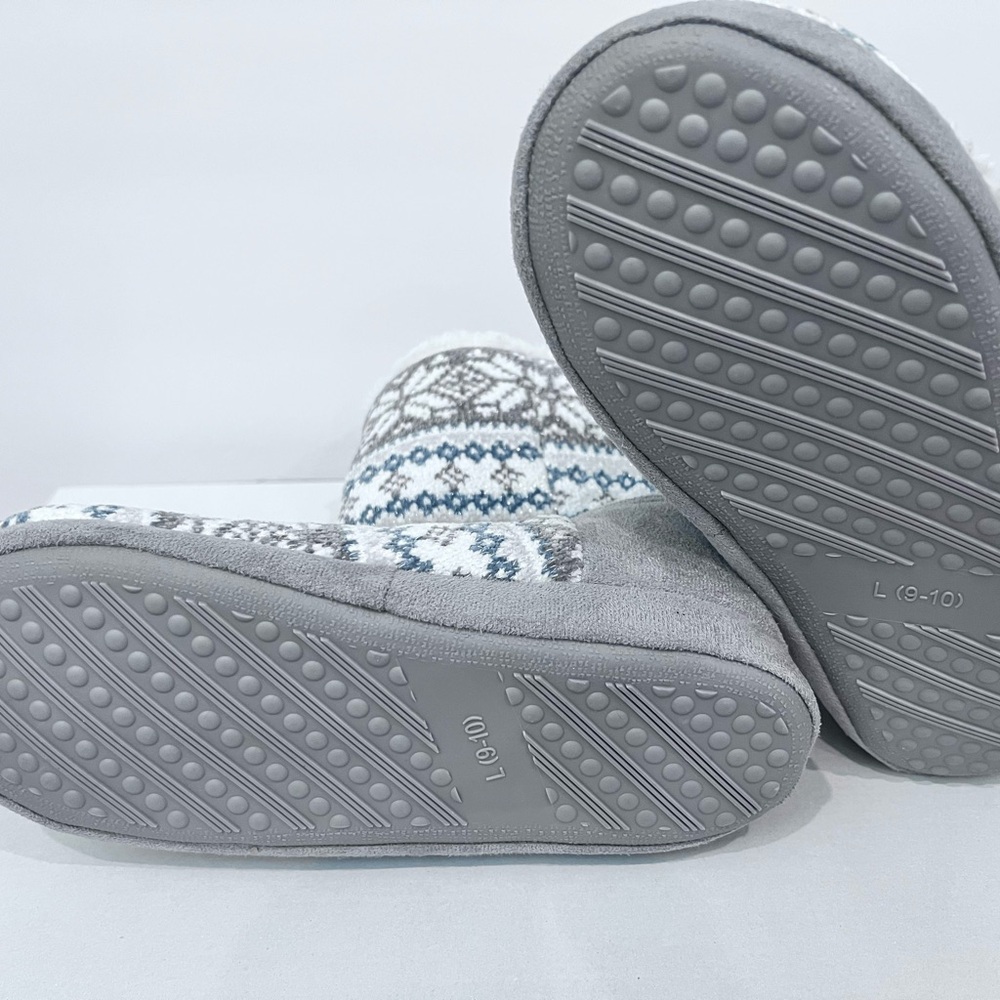 Cozy Gray slippers house (brand new)